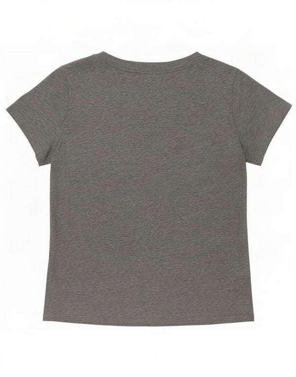 T-shirt da donna Nike Top UK 10 piccola in cotone grigio