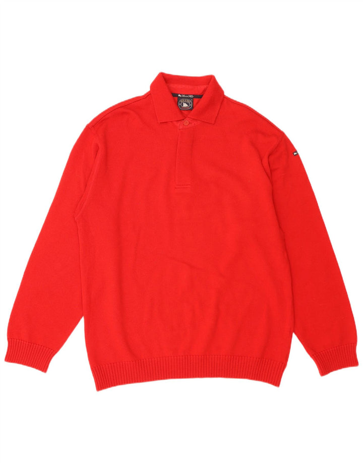 Maglione maglione collo alto da uomo Sea & Sky XL lana rossa