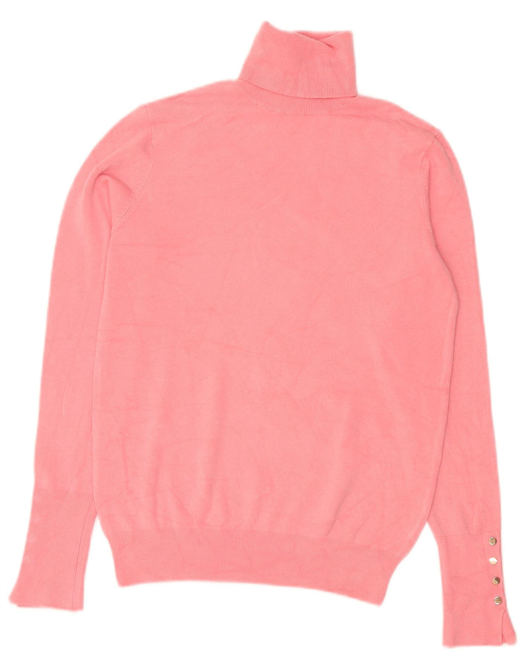 Maglione maglione collo alto da donna Zara UK 10 piccolo rosa