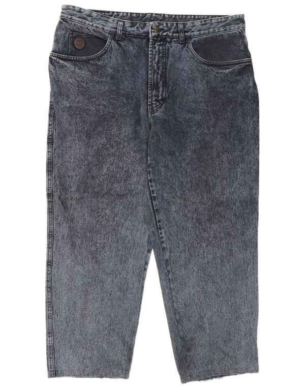 Trussardi Mens Straight Jeans W42 L28 Blue Cotton