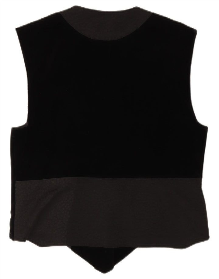 Gilet grafico da donna PITTI EU 40 lino medio nero