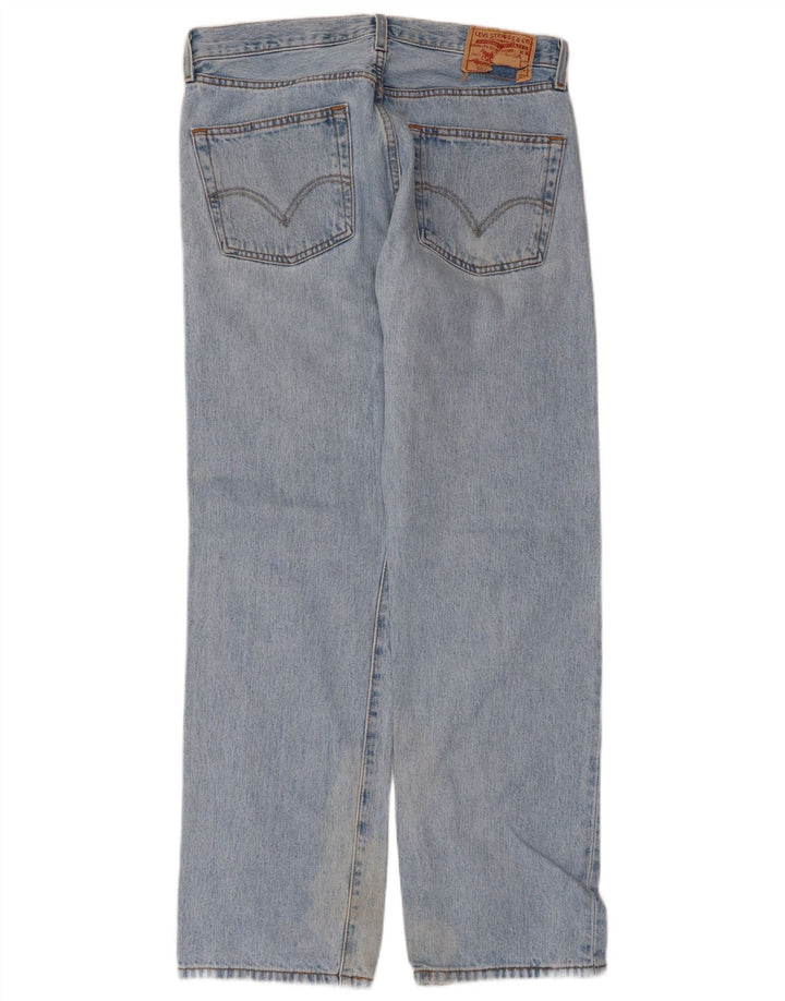 Jeans dritti da uomo Levi's W34 L32 in cotone blu