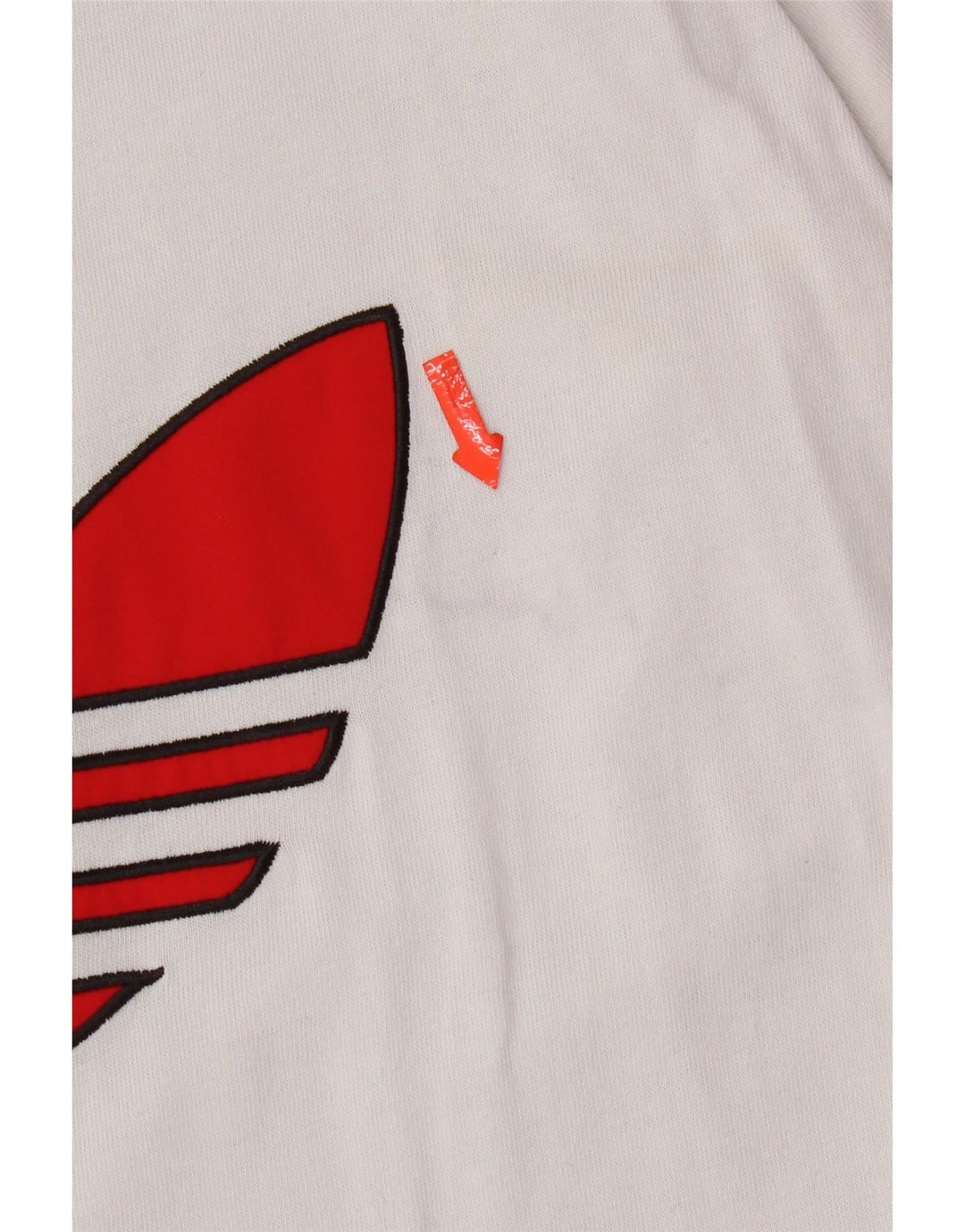 T-shirt grafica da uomo Adidas Top in cotone bianco medio