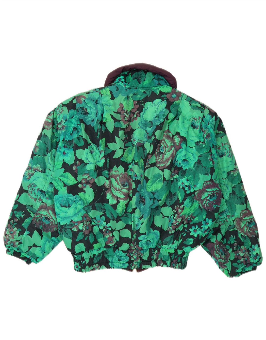 Giacca a vento oversize Belfe & da donna UK 12 Nylon floreale verde medio