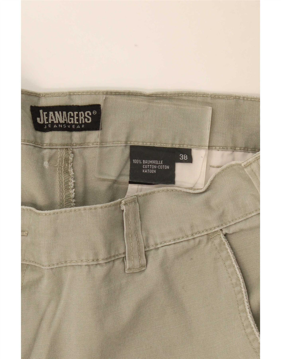 Pantaloncini cargo da uomo Jeanagers W38 XL cotone kaki