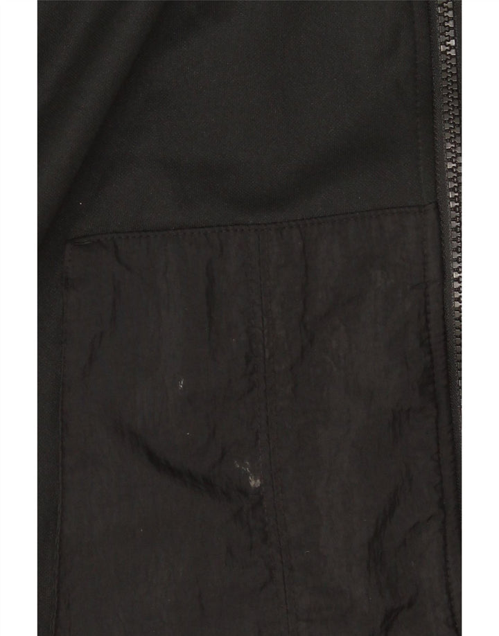 Felpa con cappuccio e zip Nike da uomo XS in poliestere nero