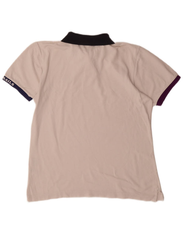 Polo da rugby da uomo North Sails in cotone bianco medio