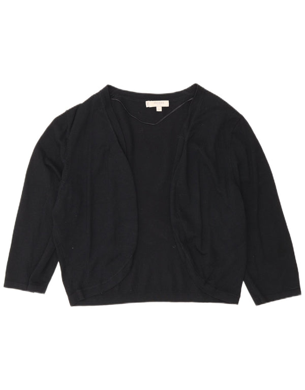 Maglione cardigan bolero da donna Hobbs con maniche a 3/4 UK 18 XL modal nero