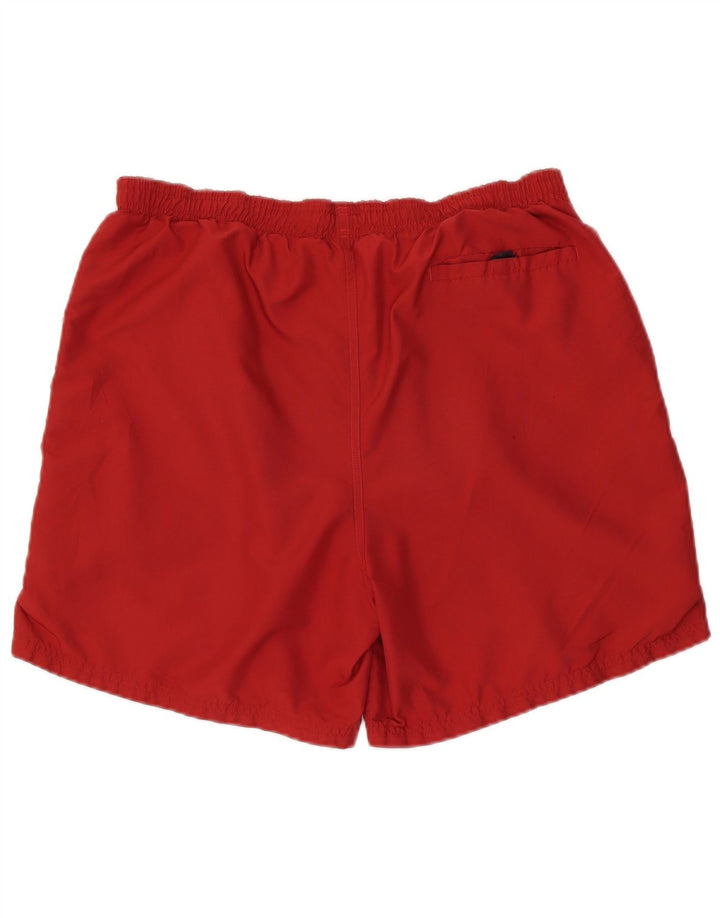Pantaloncini da bagno da uomo Reebok grandi rossi in poliestere