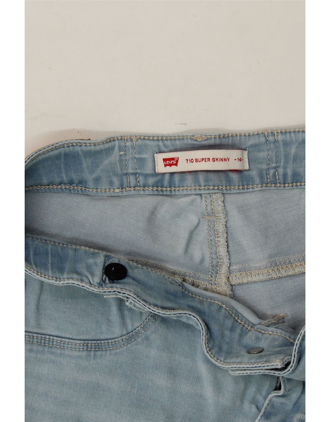LEVI'S Girls 710 Skinny Jeans 13-14 Years  Blue Vintage Levi's and Second-Hand Levi's from Messina Hembry 