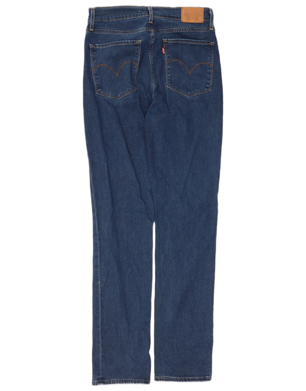 Jeans dritti a vita alta Levi's 724 da donna W29 L30 cotone blu