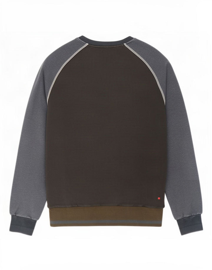 Felpa grafica da uomo Puma, maglione medio, blu navy, color block