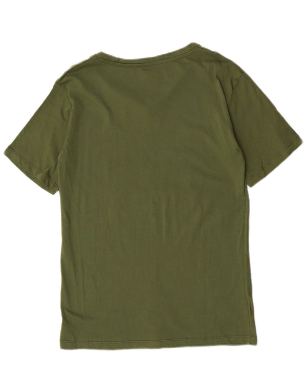 T-shirt grafica da uomo Avirex Top in cotone kaki medio