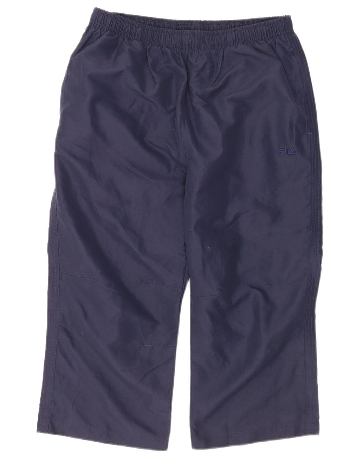 Pantaloni da tuta da uomo FILA Capri medi in poliestere blu navy