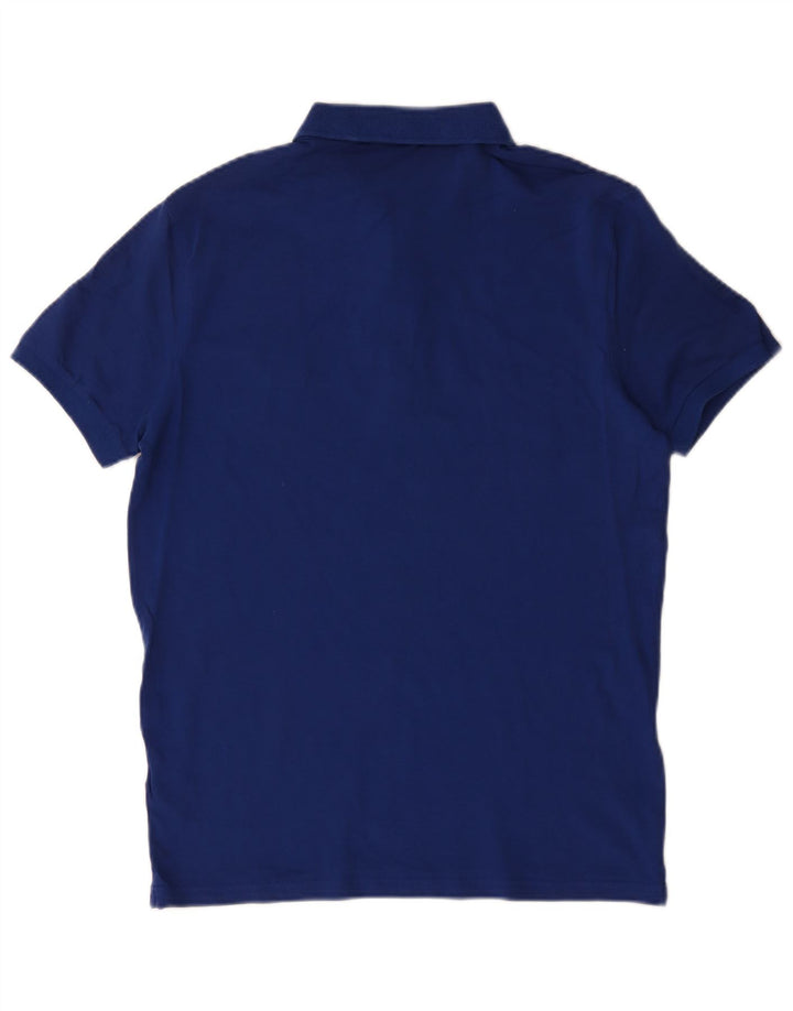 Polo Hugo Boss da uomo slim fit in cotone blu medio