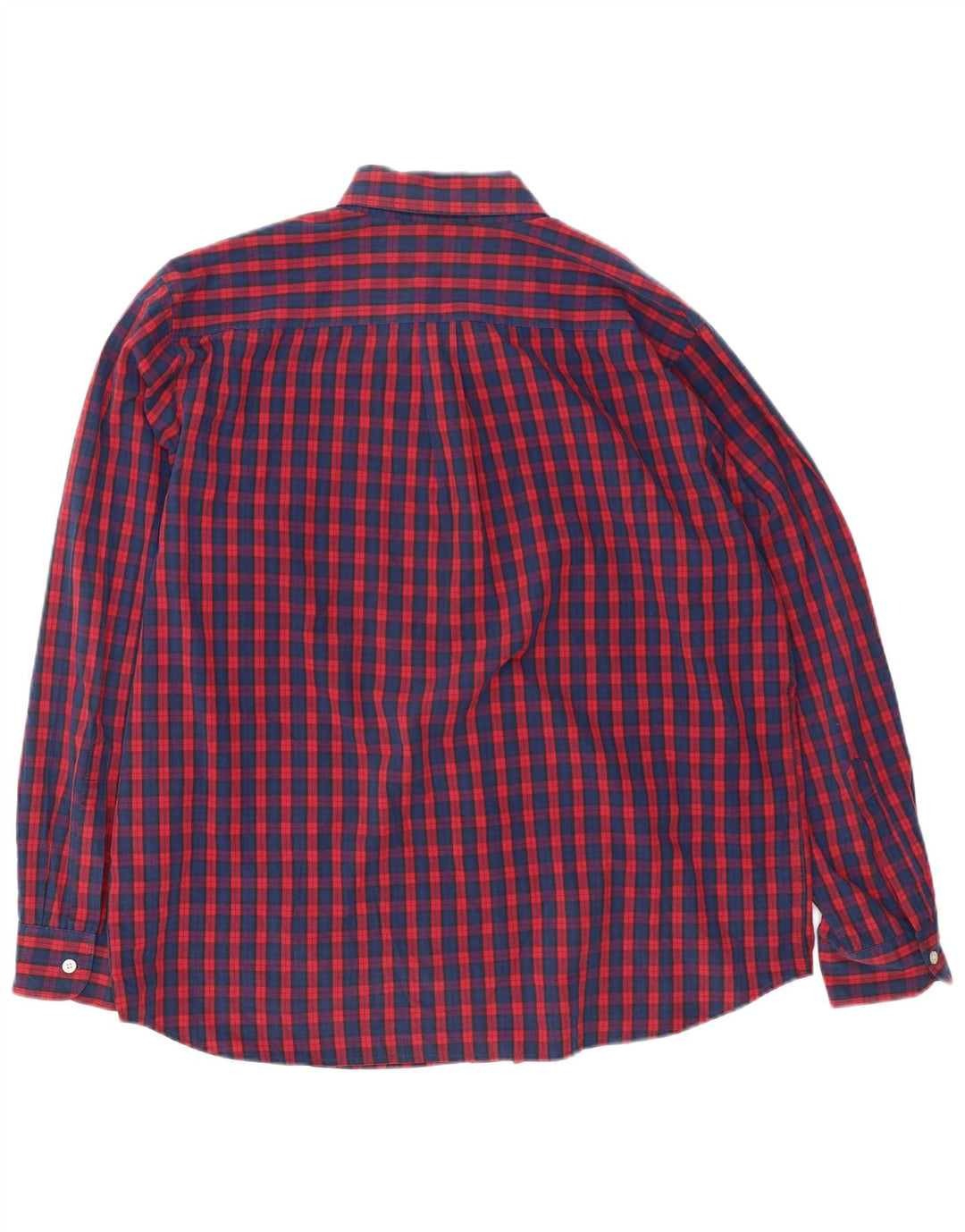 Camicia da uomo Dockers vestibilità standard XL in cotone a quadri rossi