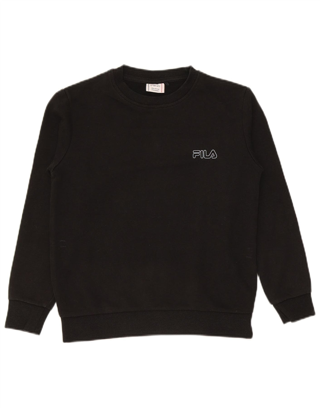 Felpa Fila Ragazzo Maglione 11-12 Anni Cotone Nero