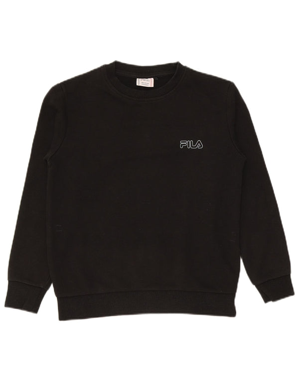 Felpa Fila Ragazzo Maglione 11-12 Anni Cotone Nero