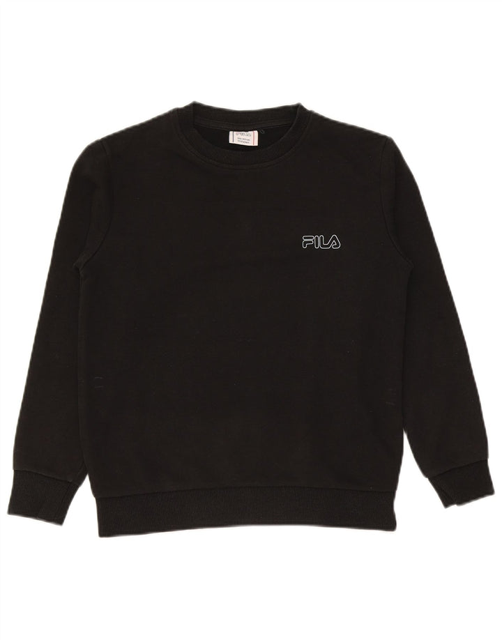 Felpa Fila Ragazzo Maglione 11-12 Anni Cotone Nero