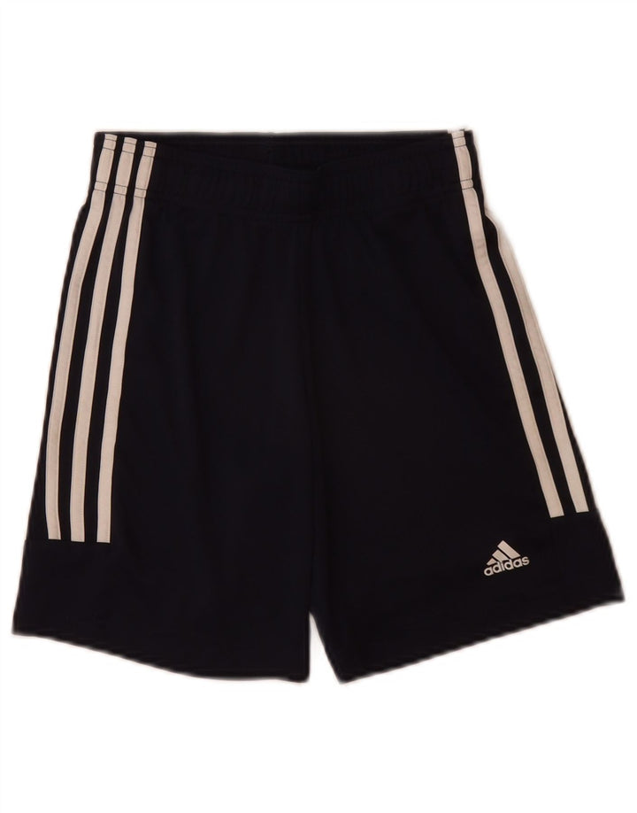 Pantaloncini sportivi Adidas da ragazzo 9-10 anni in poliestere blu navy