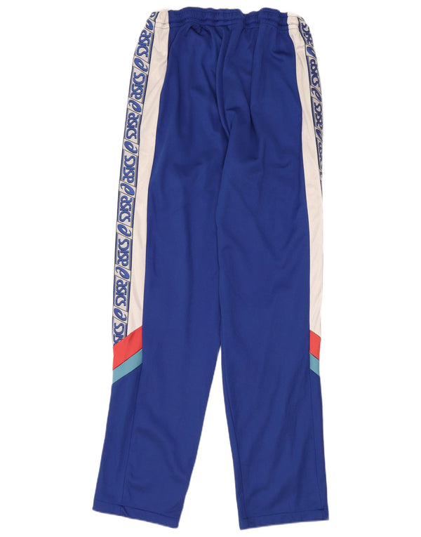 Pantaloni da tuta con grafica ASICS da uomo in poliammide color block blu medio
