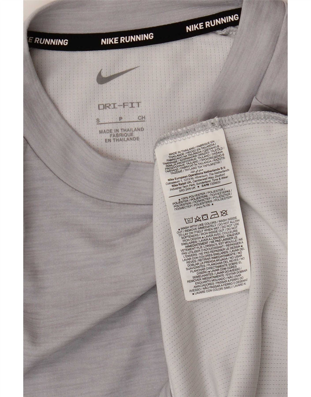Felpa da donna Nike Jumper UK 10 Small Poliestere chiazzato grigio