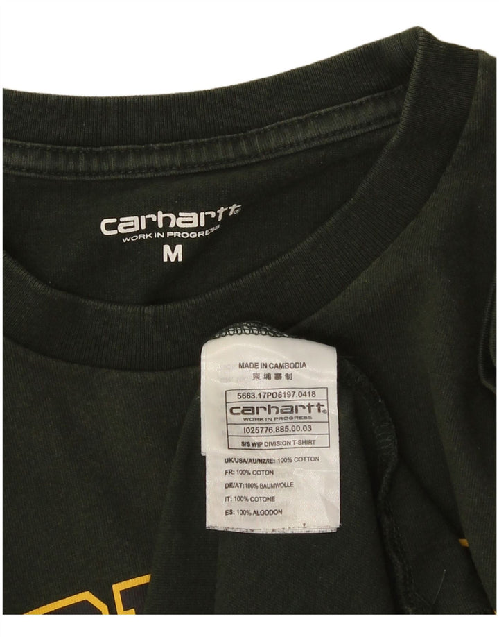 T-shirt grafica da uomo CARHARTT Top in cotone verde medio