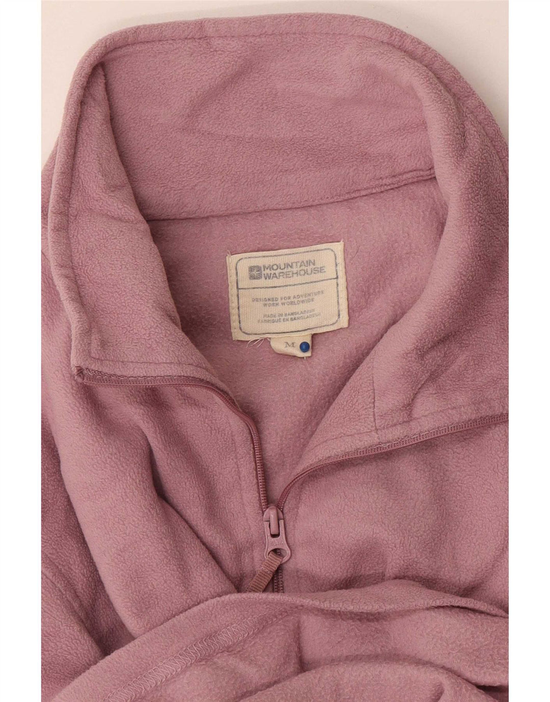 Maglione in pile da donna con collo e zip Mountain Warehouse UK 14 Rosa medio