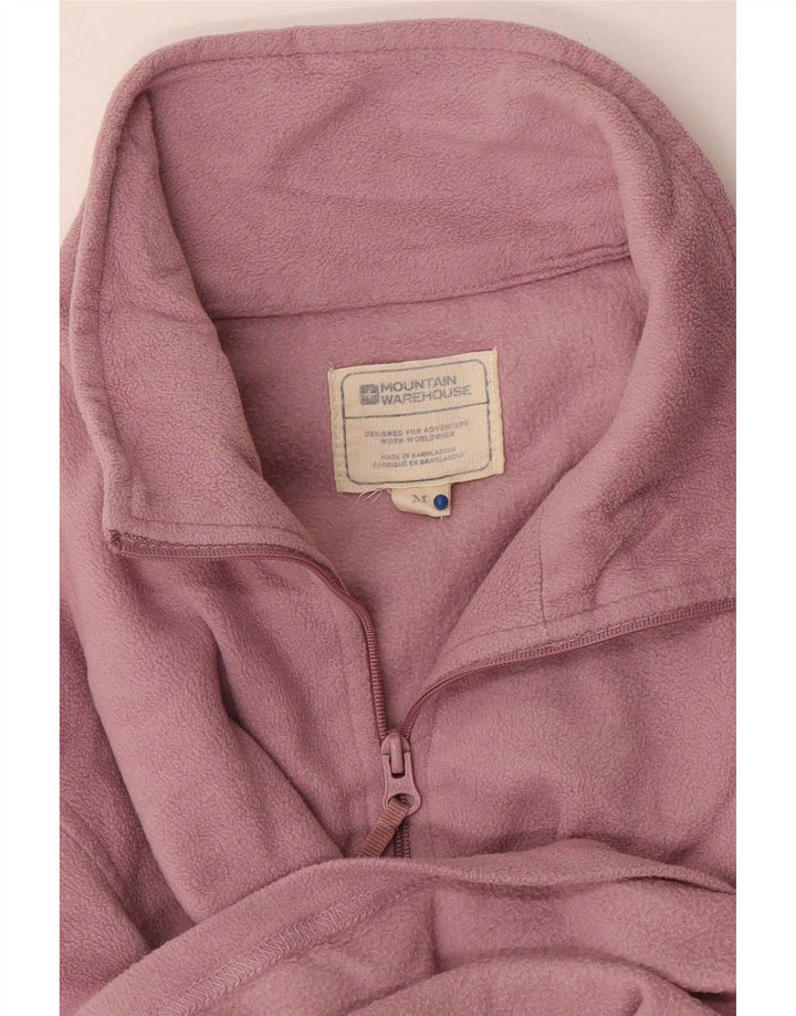 Maglione in pile da donna con collo e zip Mountain Warehouse UK 14 Rosa medio