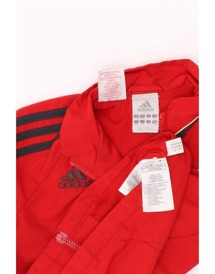 Giacca superiore della tuta da ginnastica Adidas da ragazzo Liverpool 3-4 anni Colore rosso
