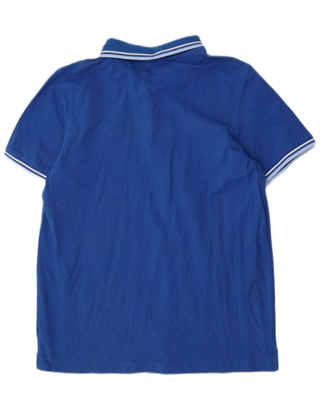 Polo da uomo Lotto Large in cotone a righe blu