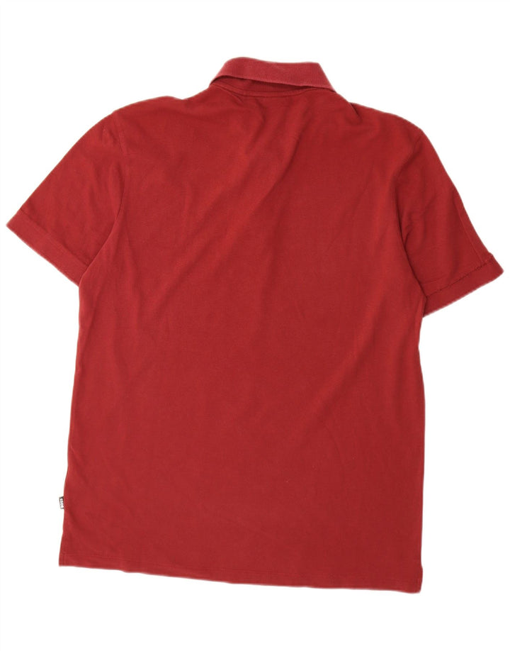 Polo da uomo HUGO BOSS grande in cotone bordeaux