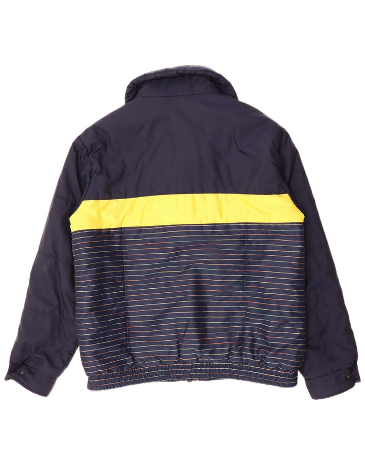 Giubbotto bomber da uomo SAN FELICE UK 42 XL Cotone color block blu navy