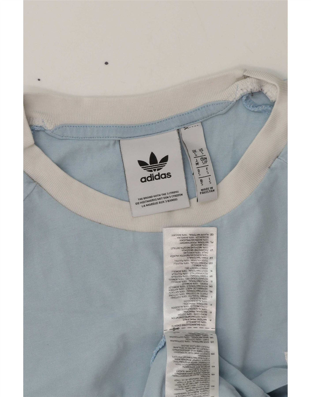 T-shirt Adidas da uomo Top Small in cotone blu