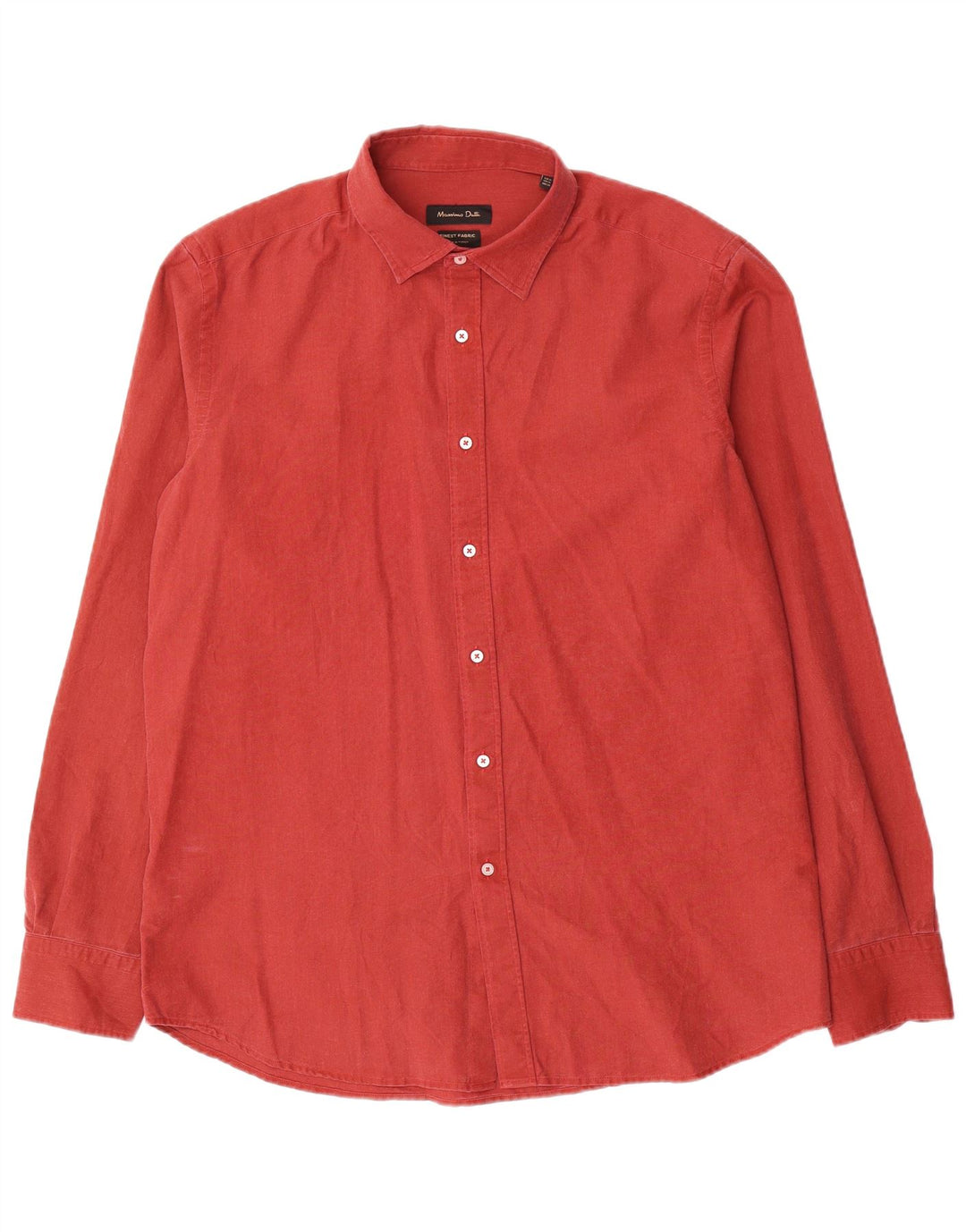 Camicia da uomo Massimo Dutti XL in cotone rosso