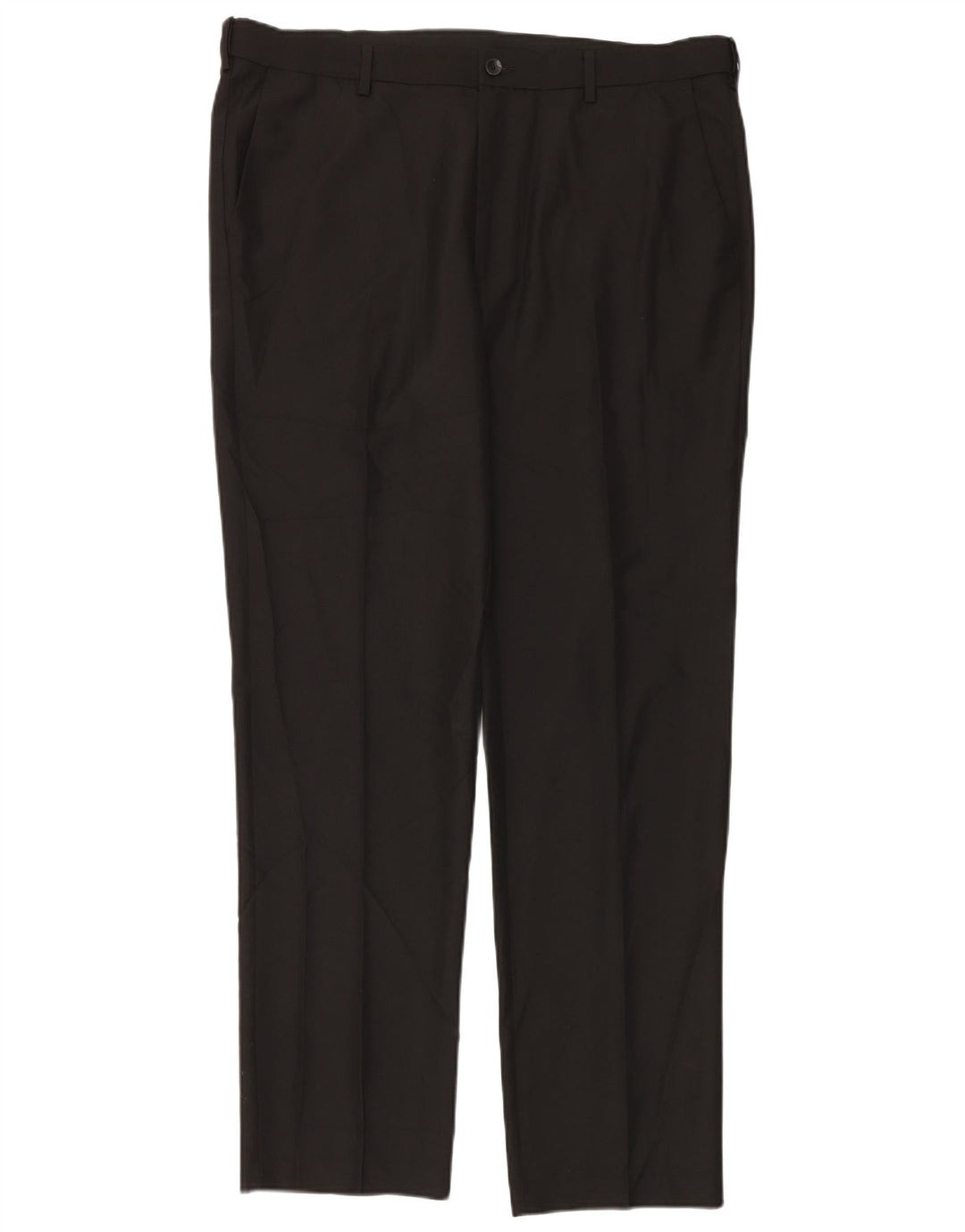 Pantaloni da abito vestibilità regolare da uomo Marks & Spencer W40 L33 poliestere nero