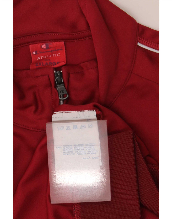 Giacca da tuta da uomo Champion 2XL Poliestere color block rosso