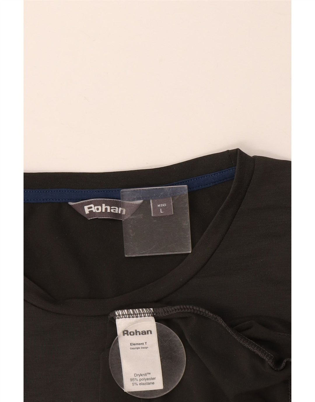 Maglietta da uomo ROHAN Top grande in poliestere grigio