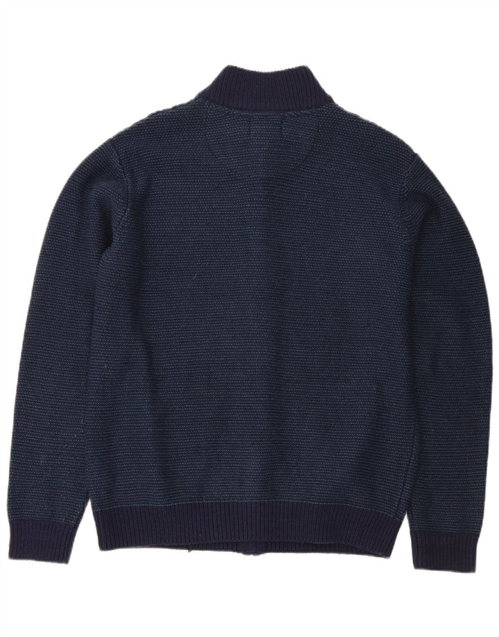 Maglione cardigan vestibilità regolare da uomo Marks & Spencer medio blu navy acrilico