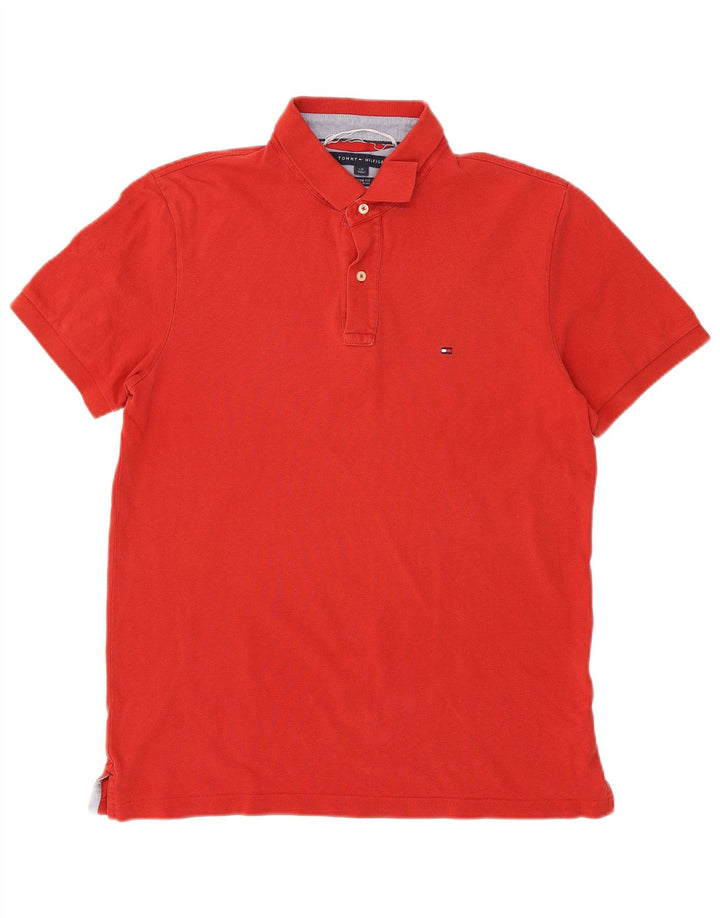 TOMMY HILFIGER Polo da uomo su misura grande rossa