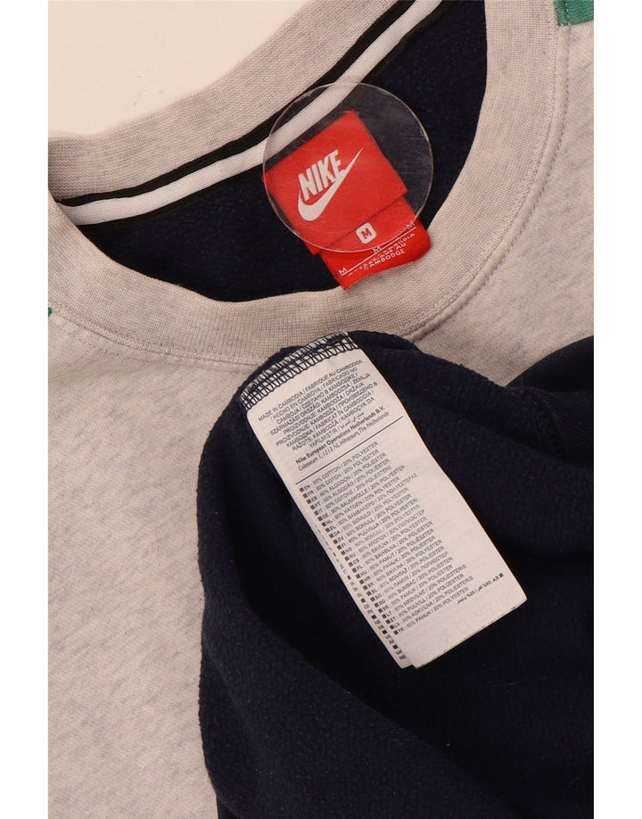 Felpa grafica da uomo Nike Felpa media in cotone color block multicolore