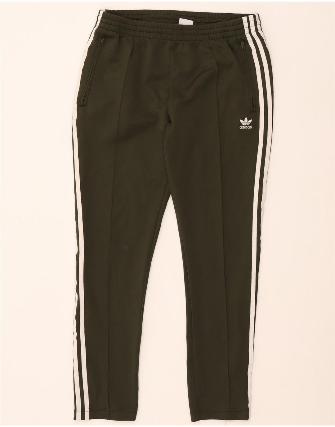 Pantaloni da tuta da donna ADIDAS UK 14 poliestere kaki medio