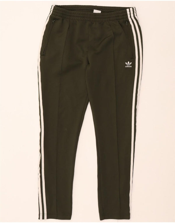 Pantaloni da tuta da donna ADIDAS UK 14 poliestere kaki medio