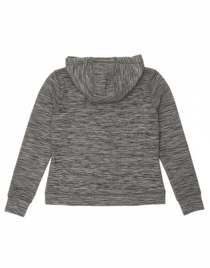 Felpa con cappuccio grafica da donna Superdry UK 12 Poliestere chiazzato grigio medio