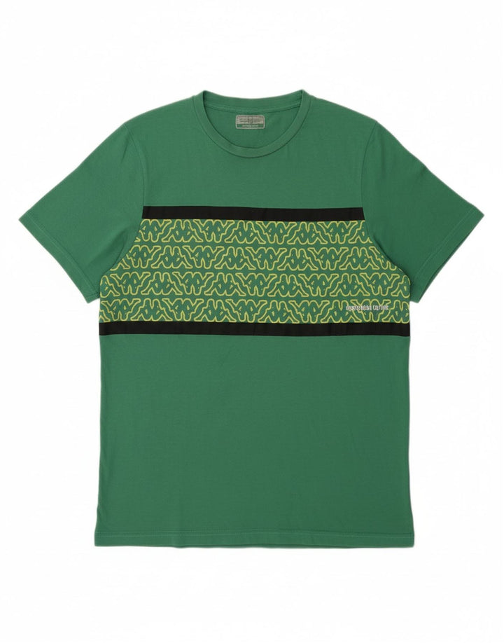 KAPPA Mens Graphic T-Shirt Top Medium Green Cotton Vintage Kappa and Second-Hand Kappa from Messina Hembry 