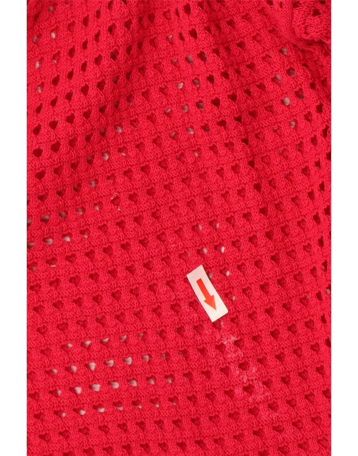 Maglione cardigan oversize da donna French Connection UK 14 rosso medio