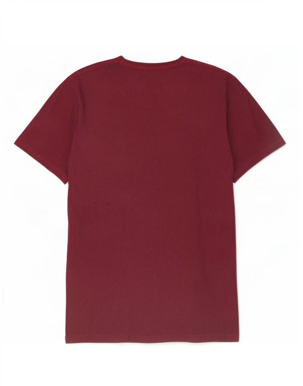 T-shirt grafica da uomo Hollister Top Large in cotone bordeaux
