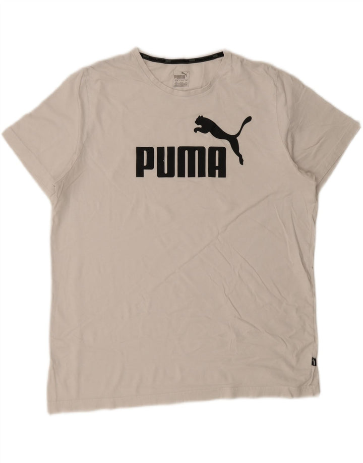 Maglietta grafica da uomo Puma Top 2XL Bianca