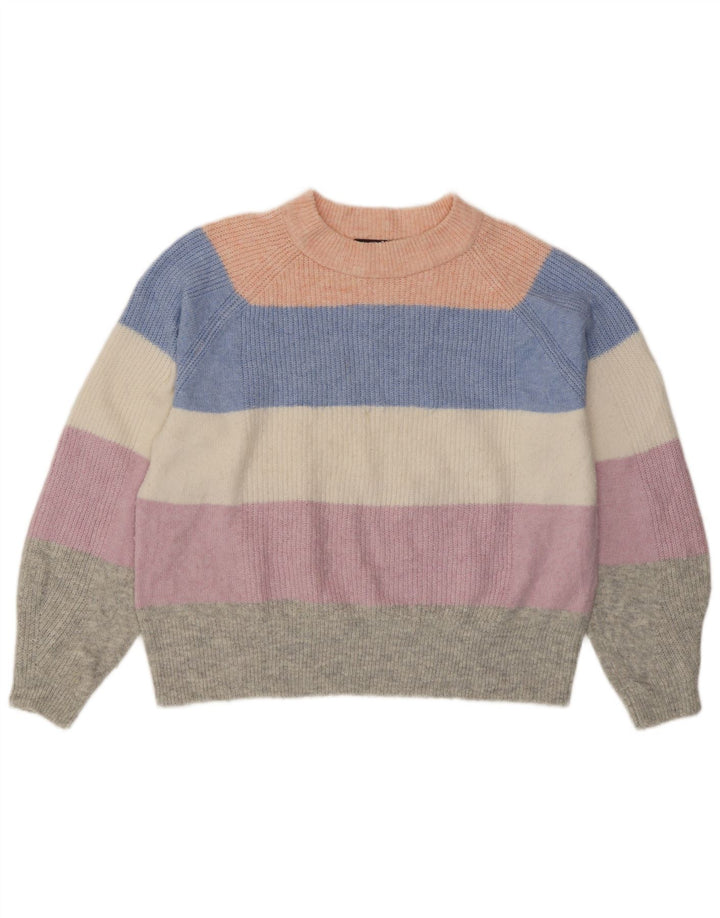 Maglione maglione girocollo da donna Marks & Spencer UK 16 grande multicolore