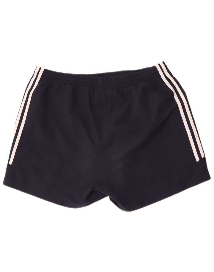 Pantaloncini sportivi da uomo Adidas grandi sportivi in poliestere blu navy